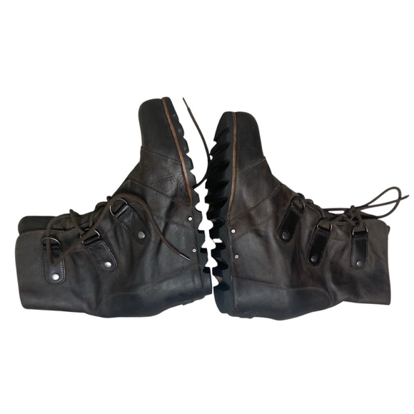 Sorel Bootie Joan of Arctic Wedge Mid Boots Brown 9.5 - Picture 4 of 10